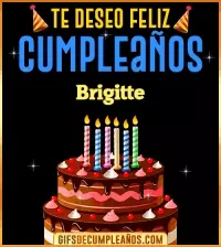 GIF Te deseo Feliz Cumpleaños Brigitte